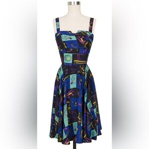 Colorful Patterned Dress vintage reproduction Preservation Hall